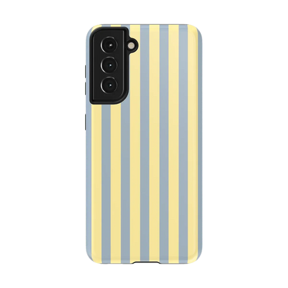 Coastline Stripes | Blue & Yellow Case - Galaxy S21