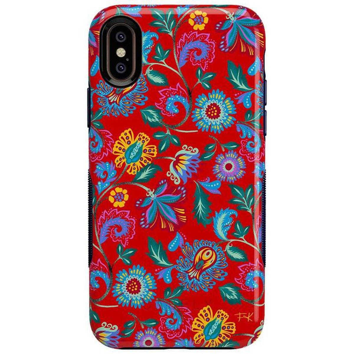 Painted Flowers | Frida Kahlo Floral Case iPhone Case get.casely Bold iPhone XS Max