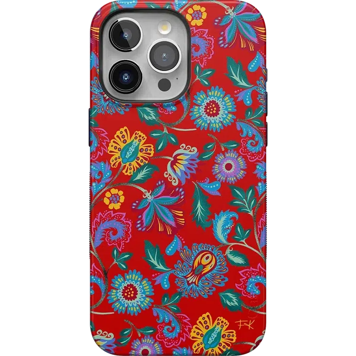 Painted Flowers | Frida Kahlo Floral Case iPhone Case get.casely Bold + MagSafe® iPhone 15 Pro