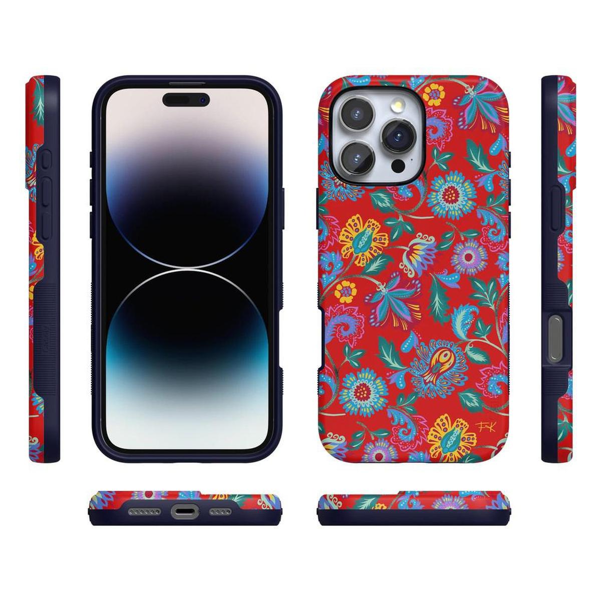 Painted Flowers | Frida Kahlo Floral Case iPhone Case get.casely