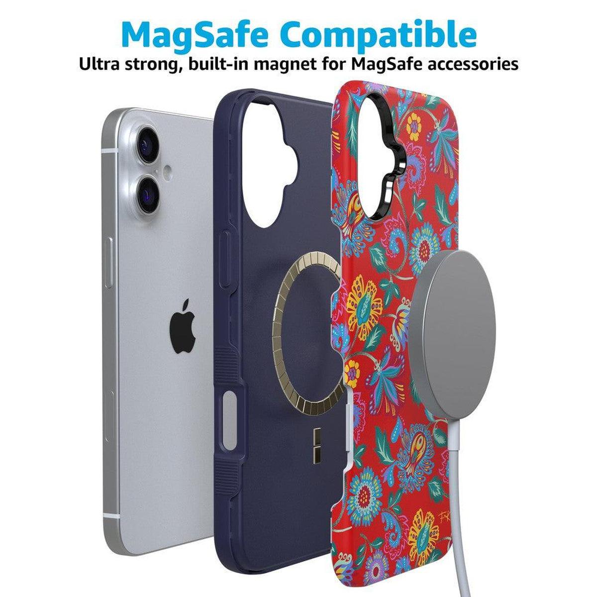 Painted Flowers | Frida Kahlo Floral Case iPhone Case get.casely