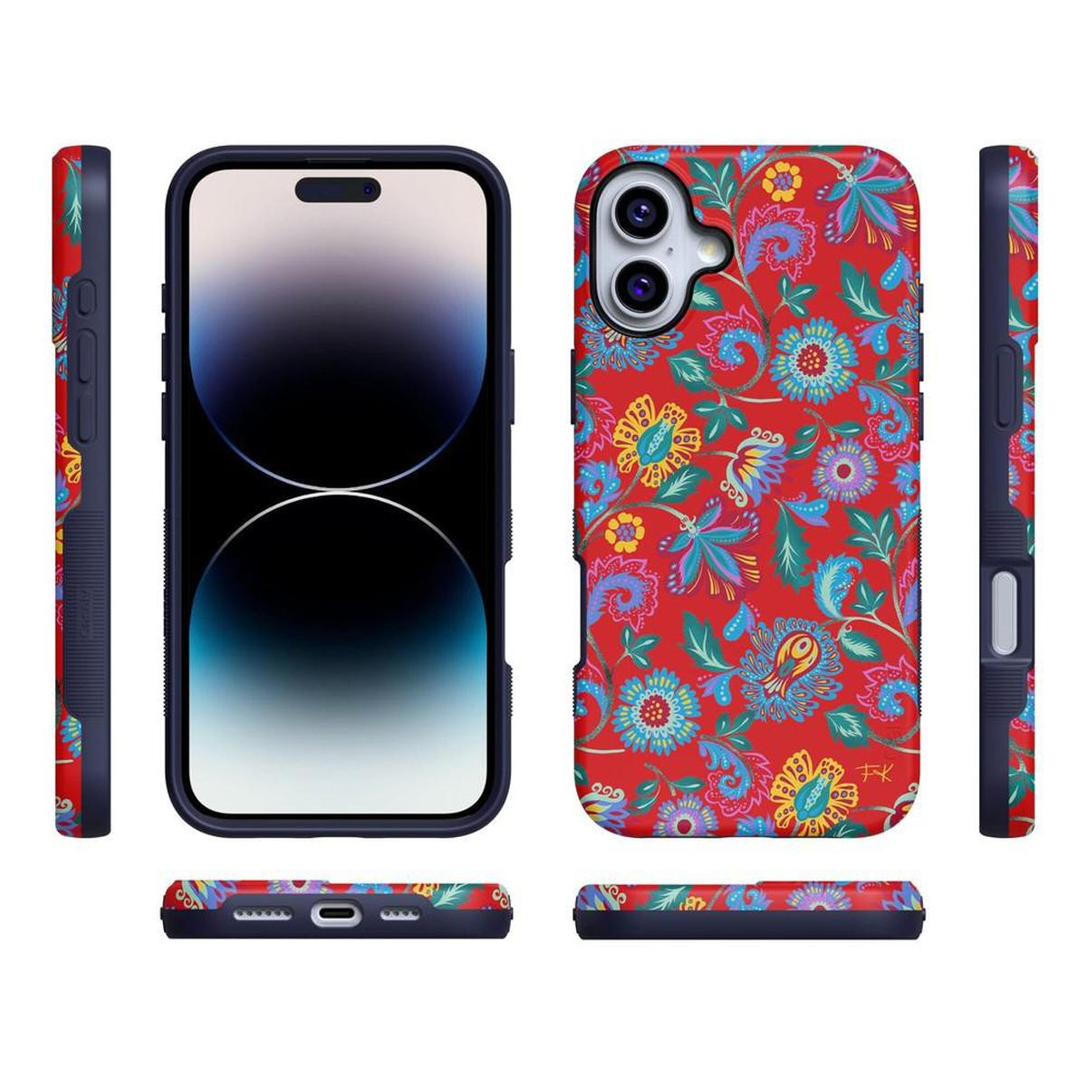 Painted Flowers | Frida Kahlo Floral Case iPhone Case get.casely
