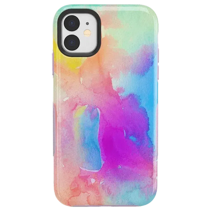 Painting in Pastels | Rainbow Watercolor Case iPhone Case get.casely Bold iPhone 11