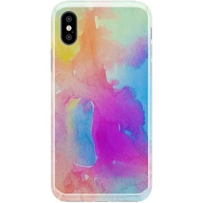 Painting in Pastels | Rainbow Watercolor Case iPhone Case get.casely Classic iPhone X / XS