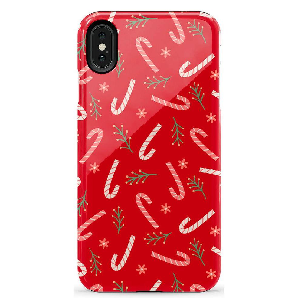 Peppermint Kiss | Candy Cane Case Phone Case Casetry Essential iPhone XS Max