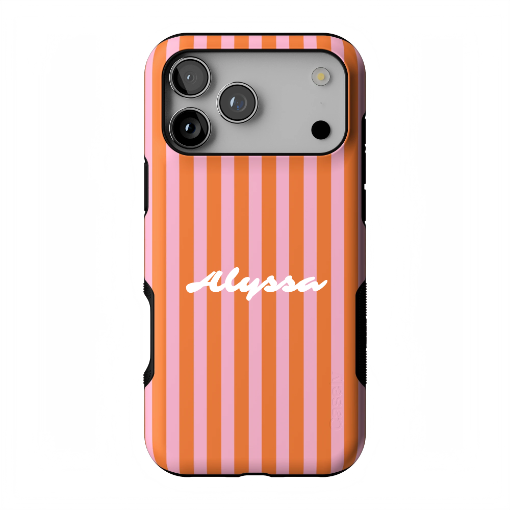 Perfect Stripes | Orange & Pink Stripes Case