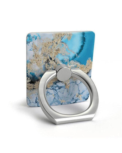 Phone Ring SHOPSTORM_HIDDEN_PRODUCT Casely Club Blue & Gold Swirl Marble Phone Ring