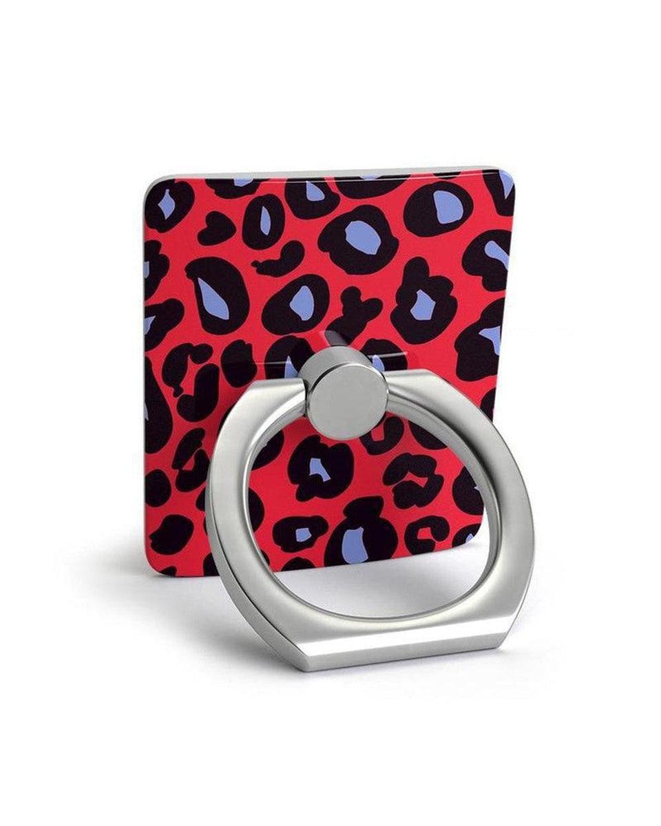 Phone Ring SHOPSTORM_HIDDEN_PRODUCT Casely Club Into the Wild | Red & Blue Leopard Print Phone Ring
