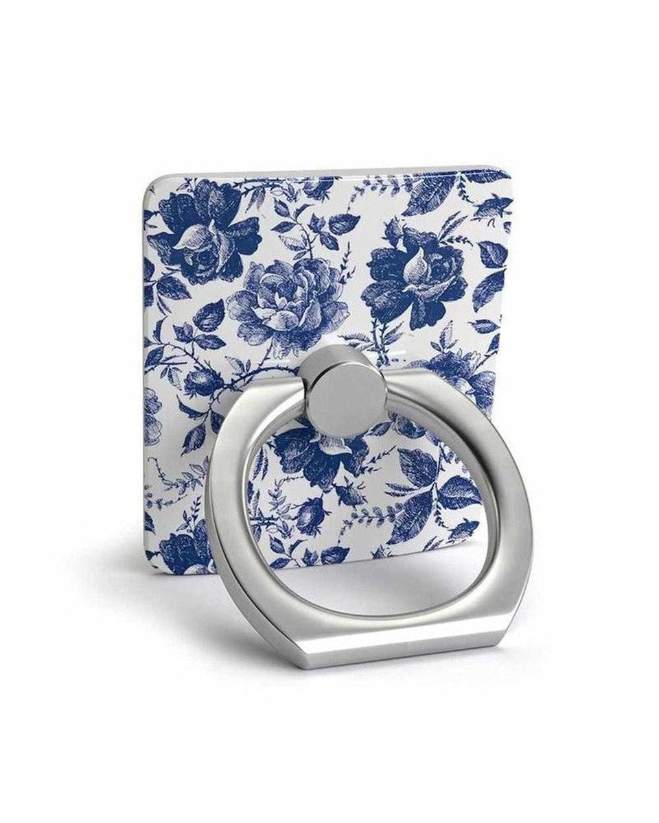 Phone Ring SHOPSTORM_HIDDEN_PRODUCT Casely Club Rose to Fame | Blue & White Rose Phone Ring