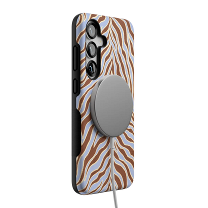 Untamed | Brown & Blue Zebra Case