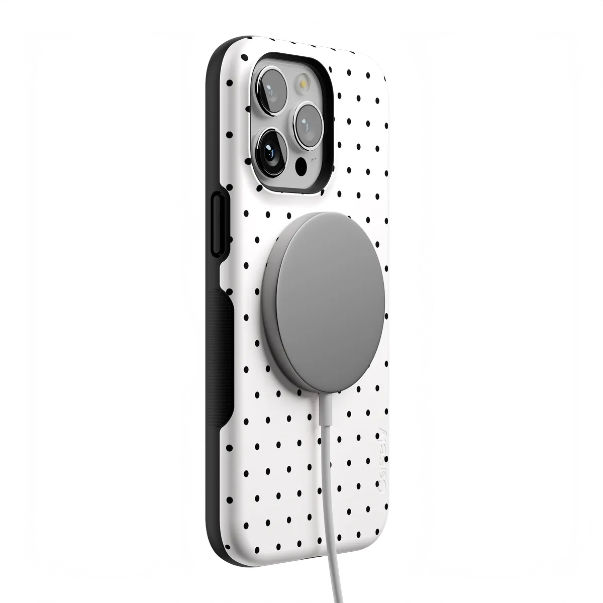 On the Dot | Black Polka Dot Case