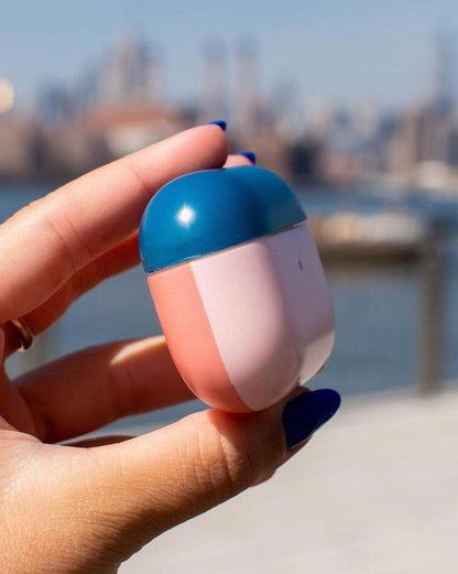 Pink & Navy Blue | Colorblock AirPods Case AirPods Case get.casely