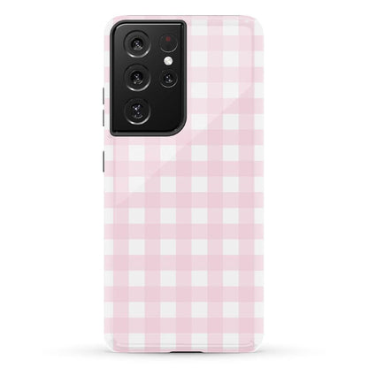 Pink Plaid | Sunday Best Case Phone Case get.casely Essential Galaxy S21 Ultra