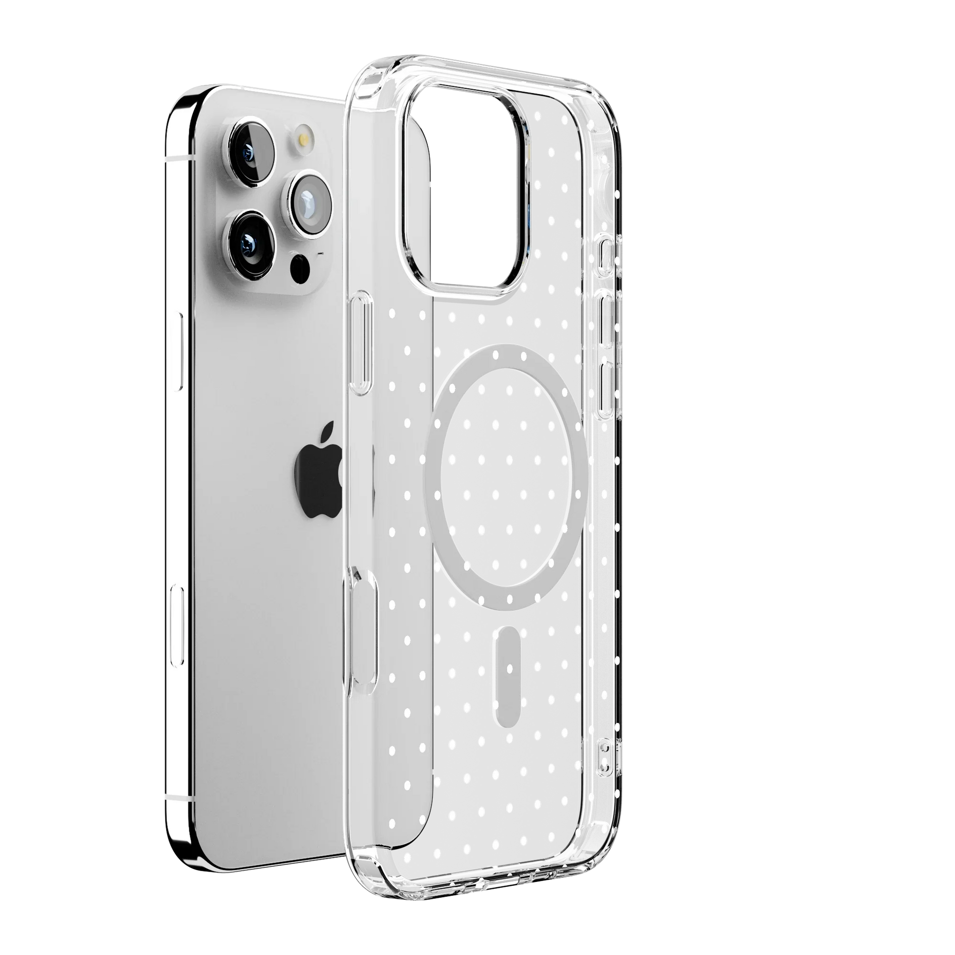 On the Dot | White Polka Dot Case