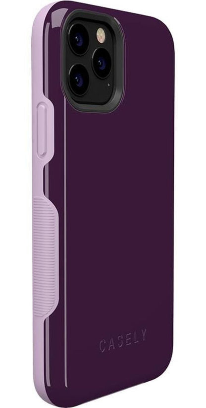 Plum Purple on Light Purple | Ultra-Protective Bold Case iPhone Case get.casely