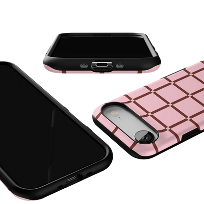 Uptown Gridlock | Pink Checkerboard Case