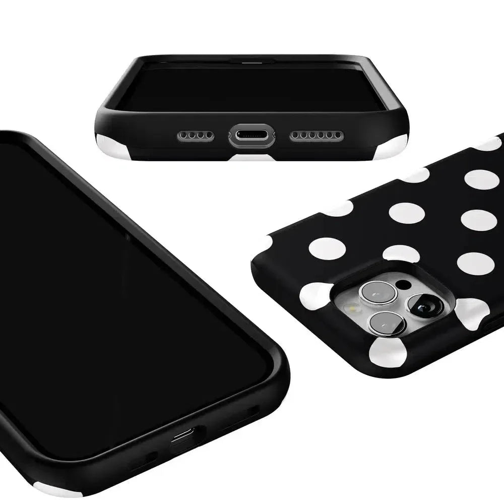 Polka Dots | High Contrast Design Case Phone Case Casetry