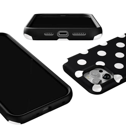 Polka Dots | High Contrast Design Case Phone Case Casetry