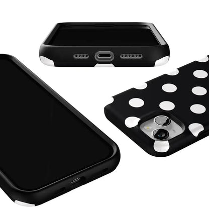 Polka Dots | High Contrast Design Case Phone Case Casetry