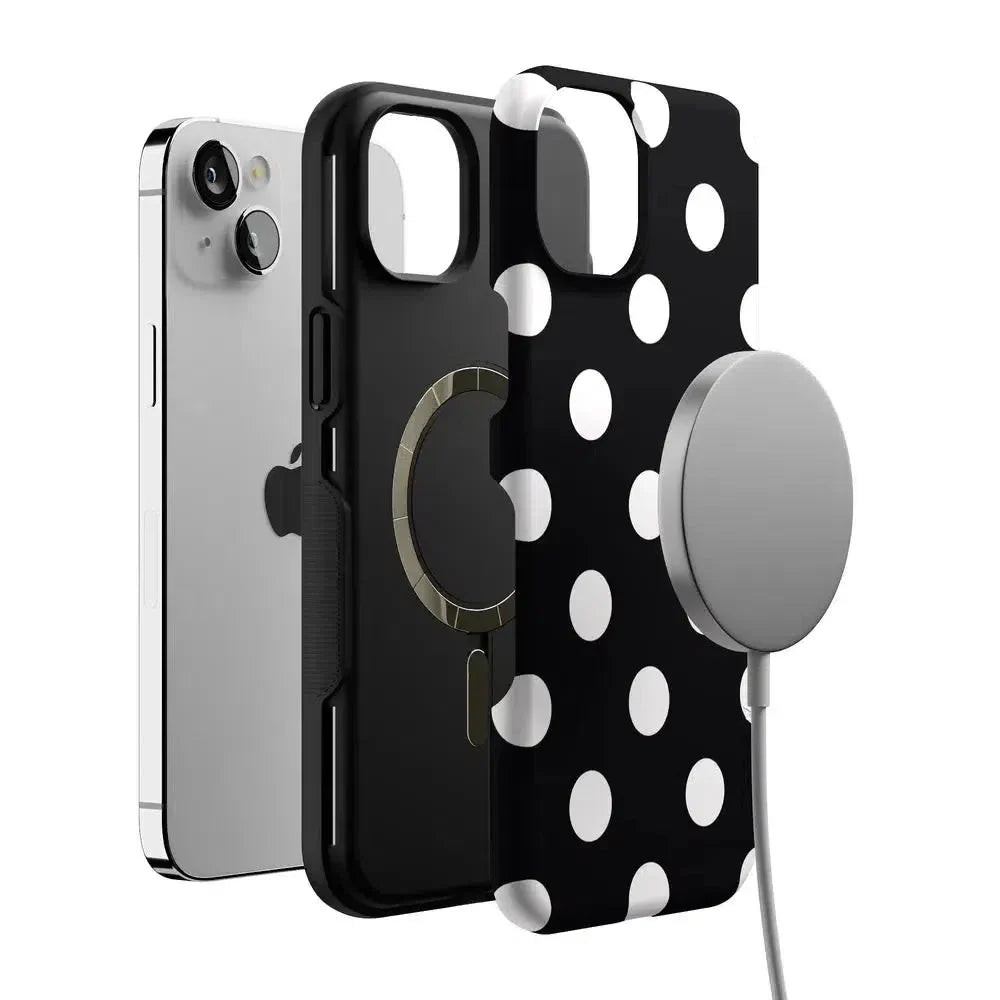 Polka Dots | High Contrast Design Case Phone Case Casetry