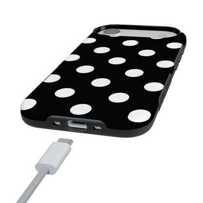 Polka Dots | High Contrast Design Case Phone Case Casetry