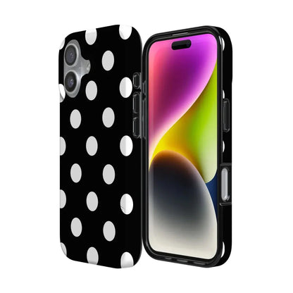 Polka Dots | High Contrast Design Case Phone Case Casetry