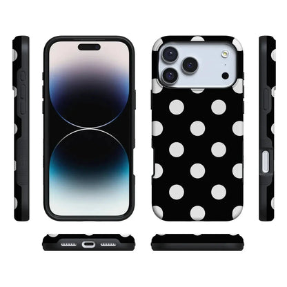Polka Dots | High Contrast Design Case Phone Case Casetry