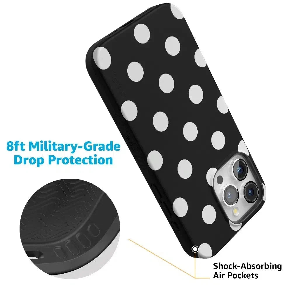Polka Dots | High Contrast Design Case Phone Case Casetry