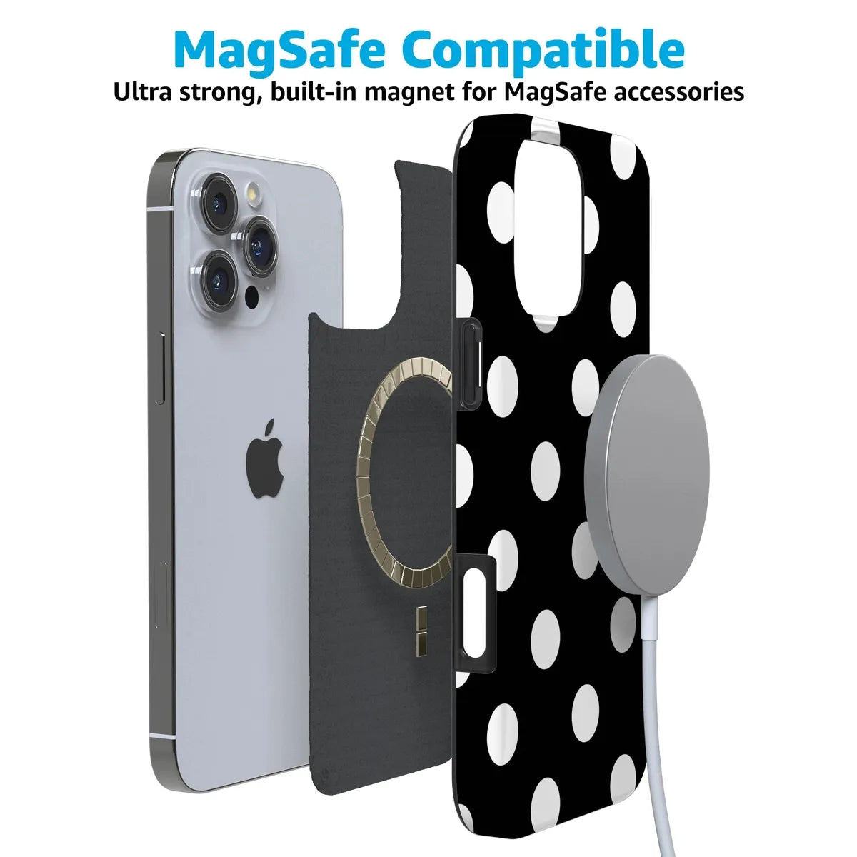 Polka Dots | High Contrast Design Case Phone Case Casetry