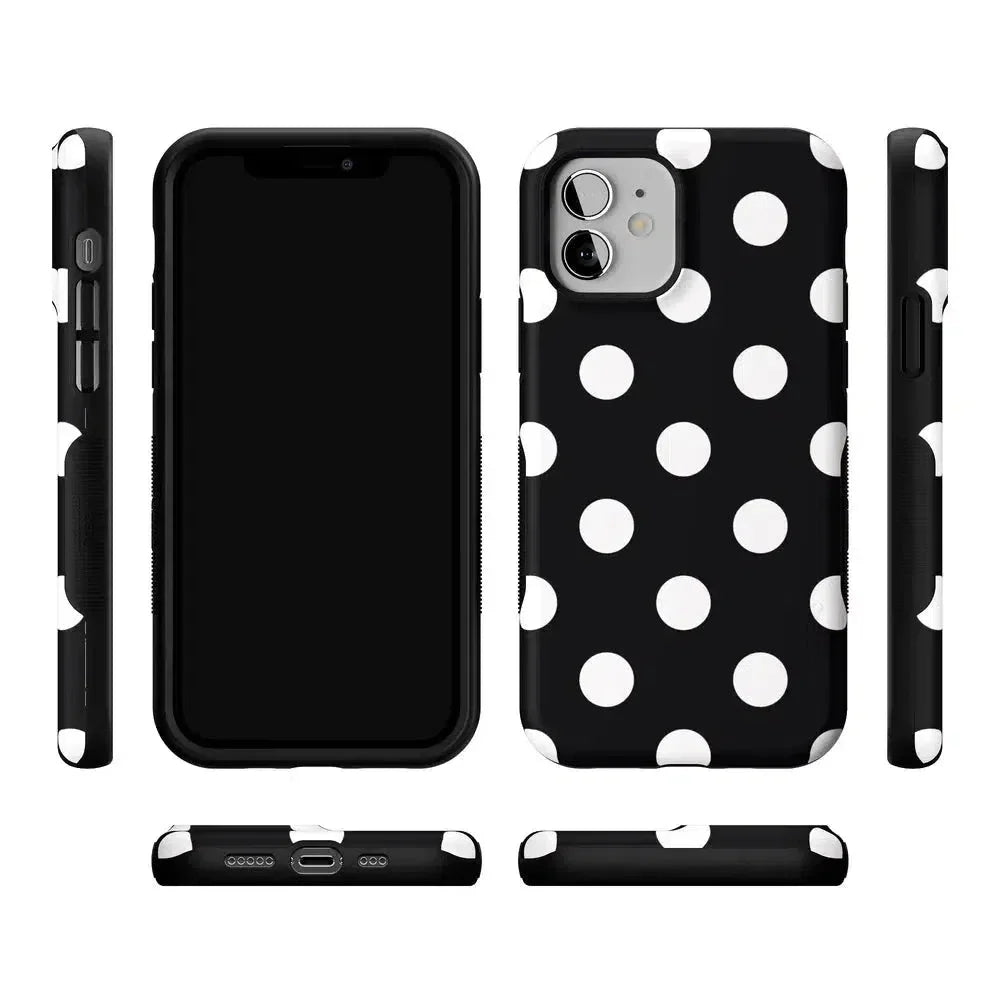Polka Dots | High Contrast Design Case Phone Case Casetry
