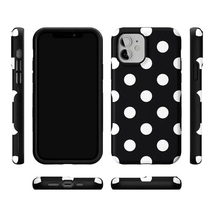 Polka Dots | High Contrast Design Case Phone Case Casetry