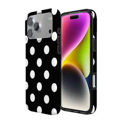 Polka Dots | High Contrast Design Case Phone Case Casetry