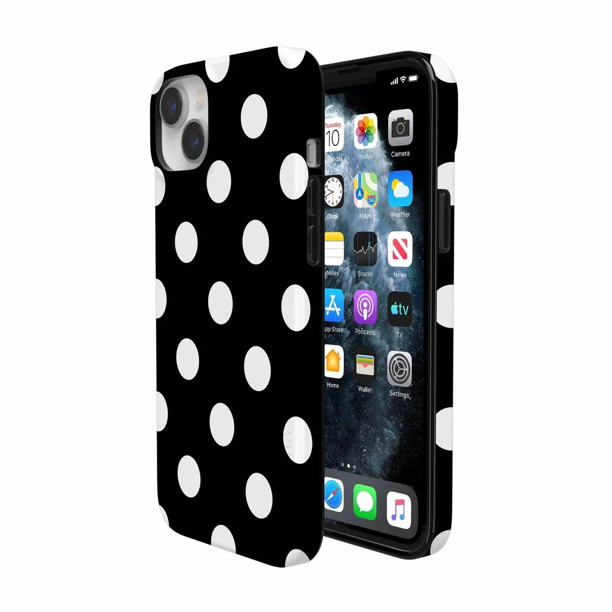Polka Dots | High Contrast Design Case Phone Case Casetry