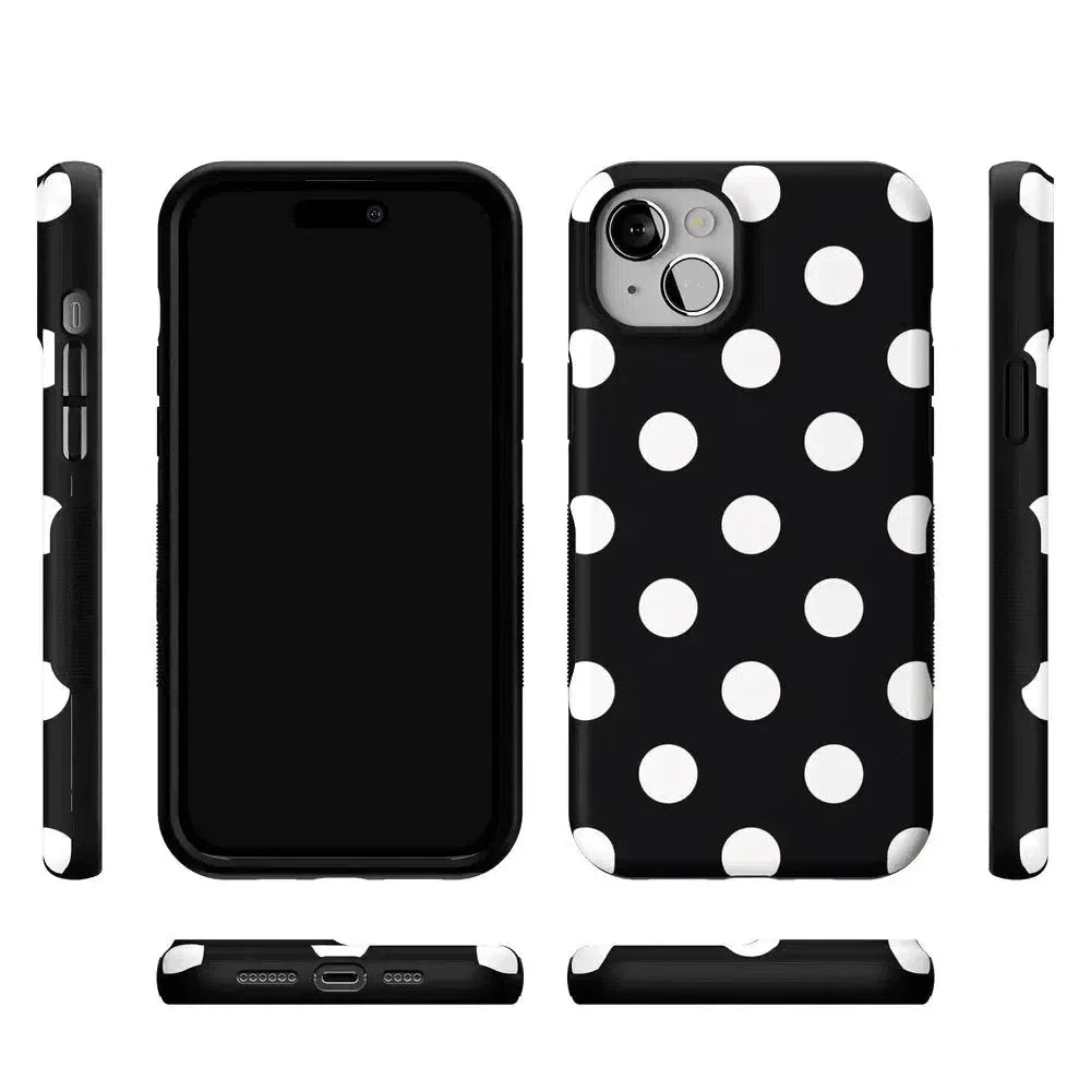 Polka Dots | High Contrast Design Case Phone Case Casetry