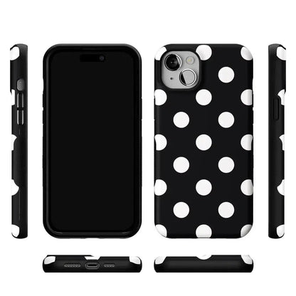 Polka Dots | High Contrast Design Case Phone Case Casetry