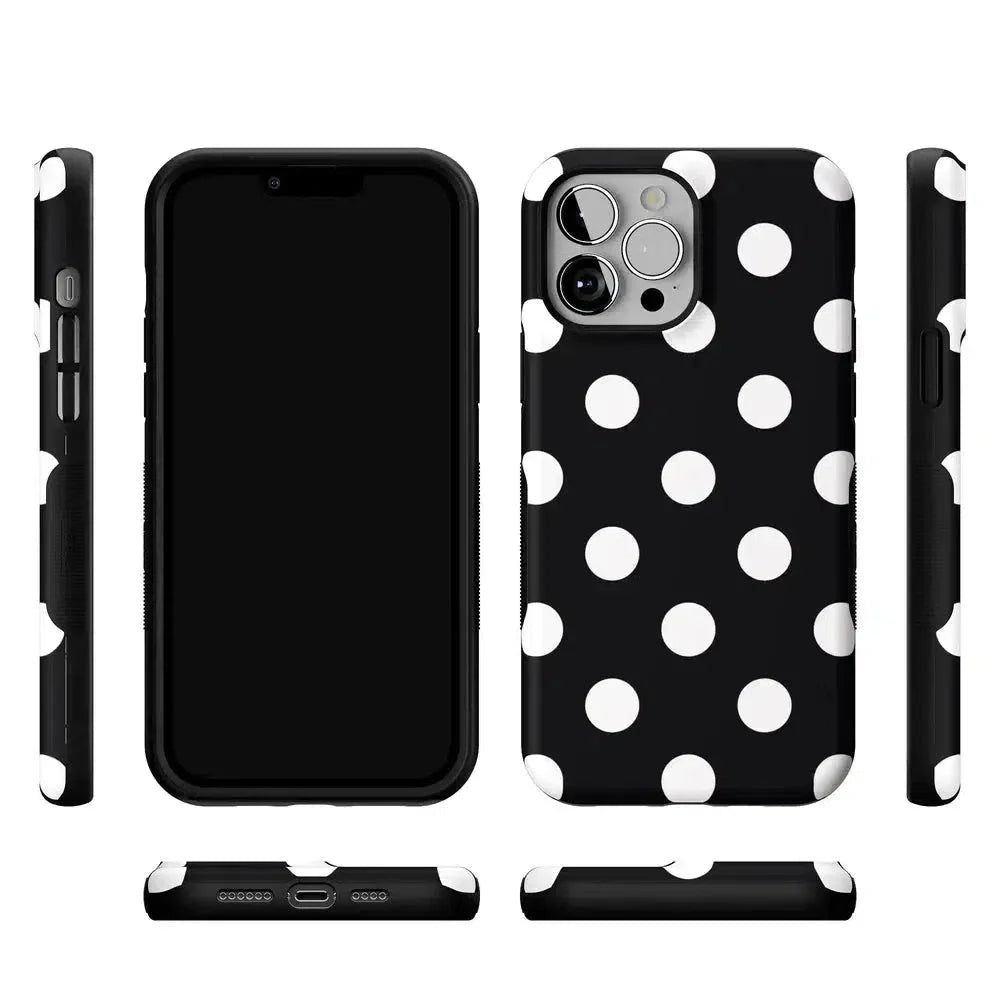 Polka Dots | High Contrast Design Case Phone Case Casetry