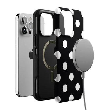 Polka Dots | High Contrast Design Case Phone Case Casetry