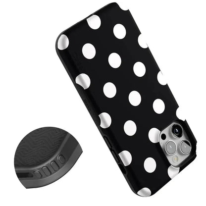 Polka Dots | High Contrast Design Case Phone Case Casetry
