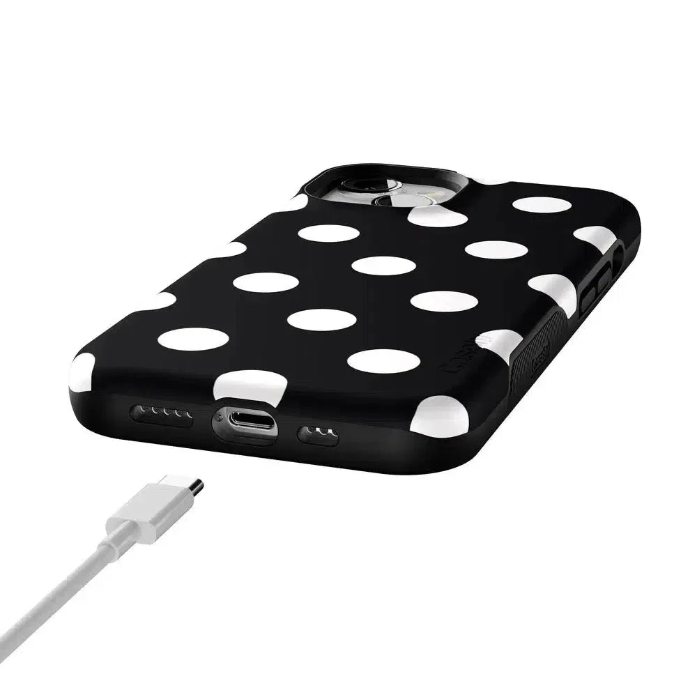 Polka Dots | High Contrast Design Case Phone Case Casetry