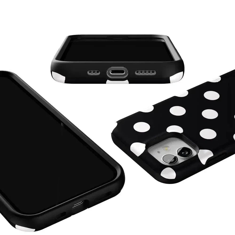 Polka Dots | High Contrast Design Case Phone Case Casetry