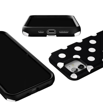 Polka Dots | High Contrast Design Case Phone Case Casetry