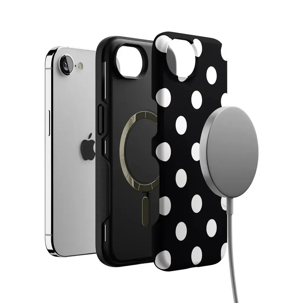Polka Dots | High Contrast Design Case Phone Case Casetry