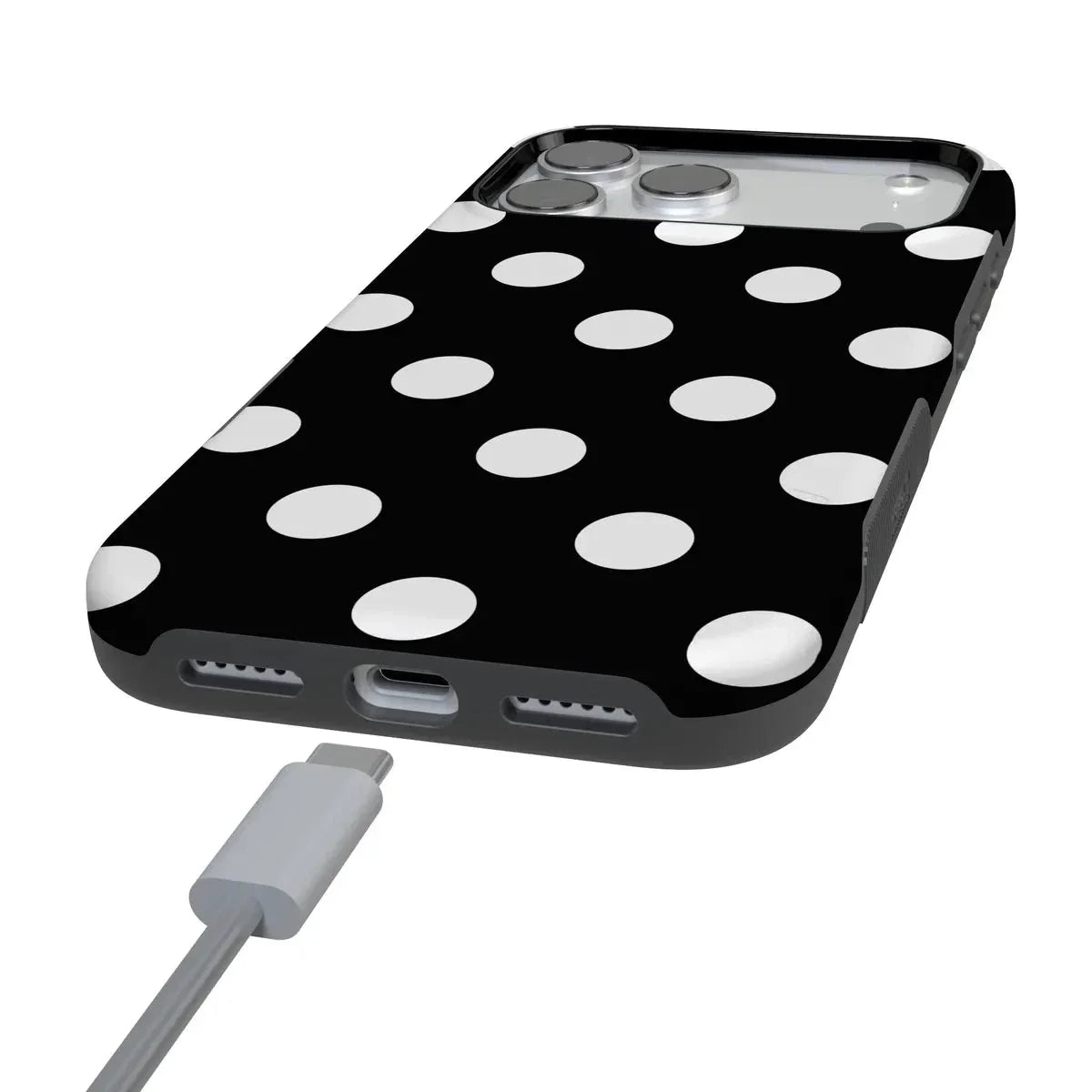 Polka Dots | High Contrast Design Case Phone Case Casetry