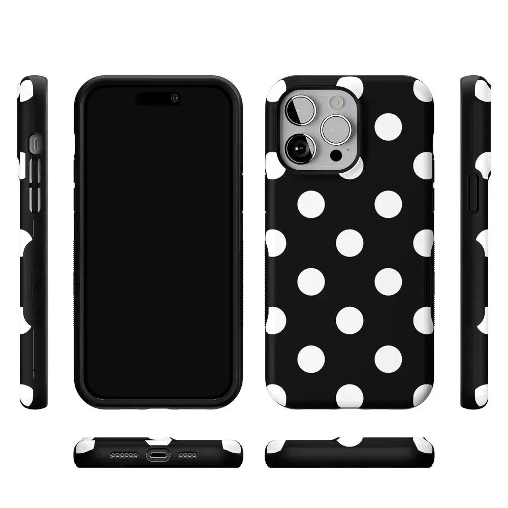 Polka Dots | High Contrast Design Case Phone Case Casetry