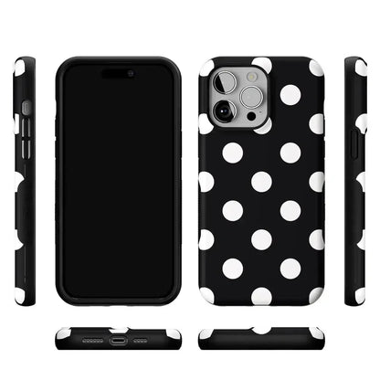 Polka Dots | High Contrast Design Case Phone Case Casetry