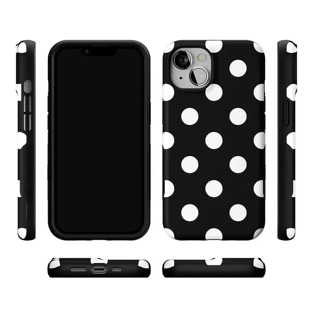 Polka Dots | High Contrast Design Case Phone Case Casetry