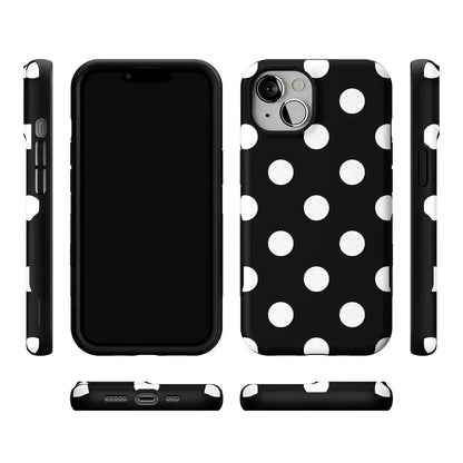 Polka Dots | High Contrast Design Case Phone Case Casetry