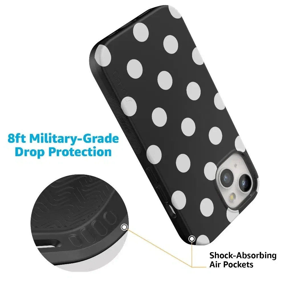 Polka Dots | High Contrast Design Case Phone Case Casetry