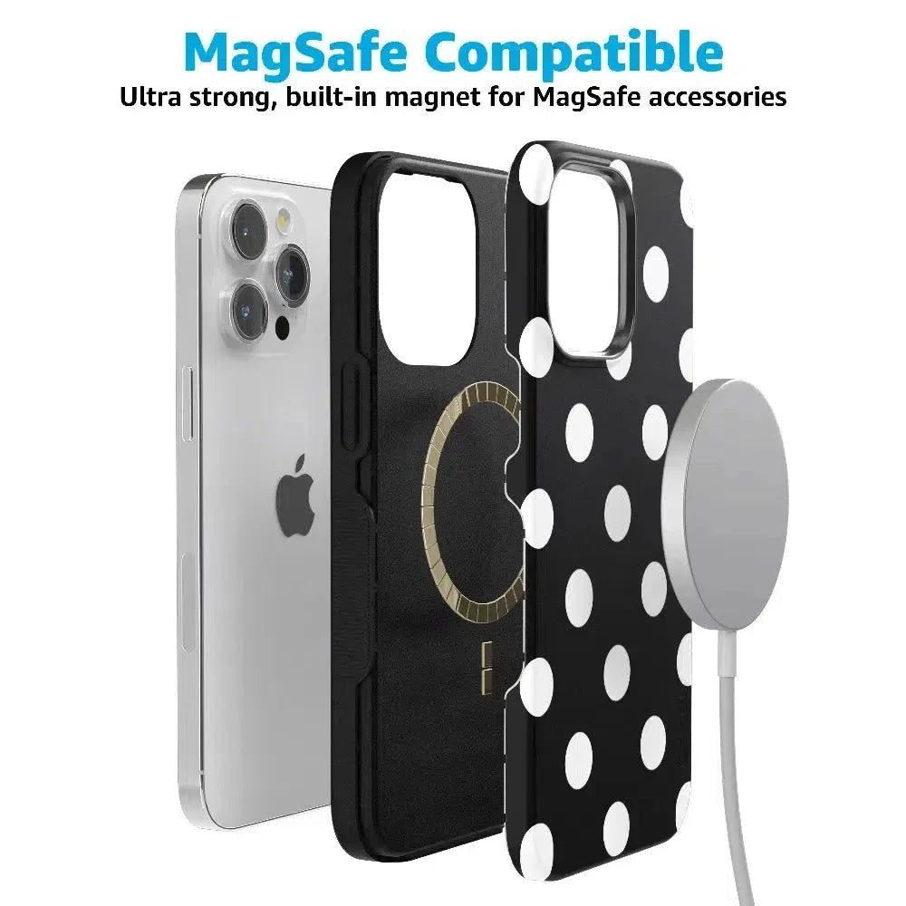 Polka Dots | High Contrast Design Case Phone Case Casetry
