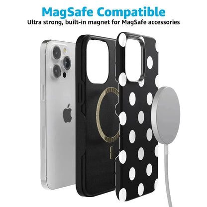 Polka Dots | High Contrast Design Case Phone Case Casetry